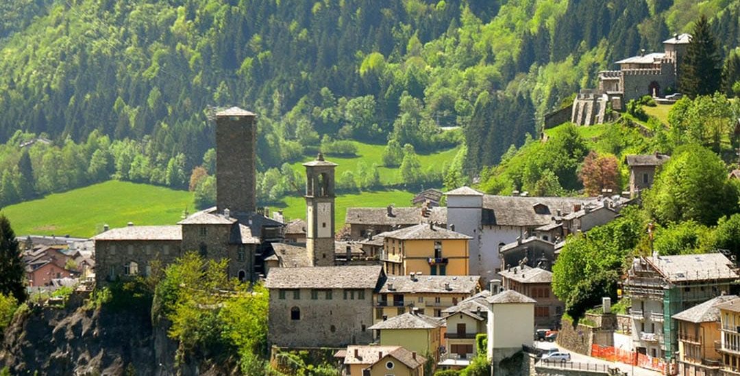 Il borgo di Gromo, nell'Alta Val Seriana